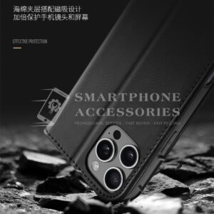 Double-sided iPhone leather wallet