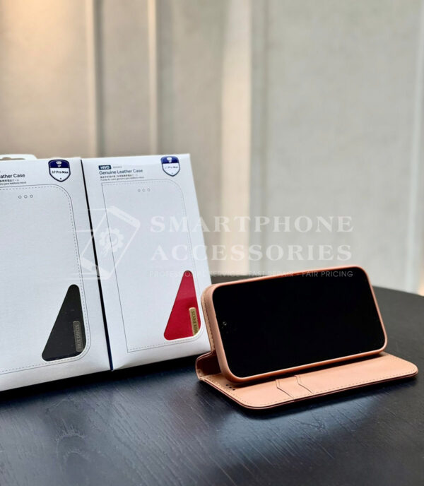 Double-sided iPhone leather wallet