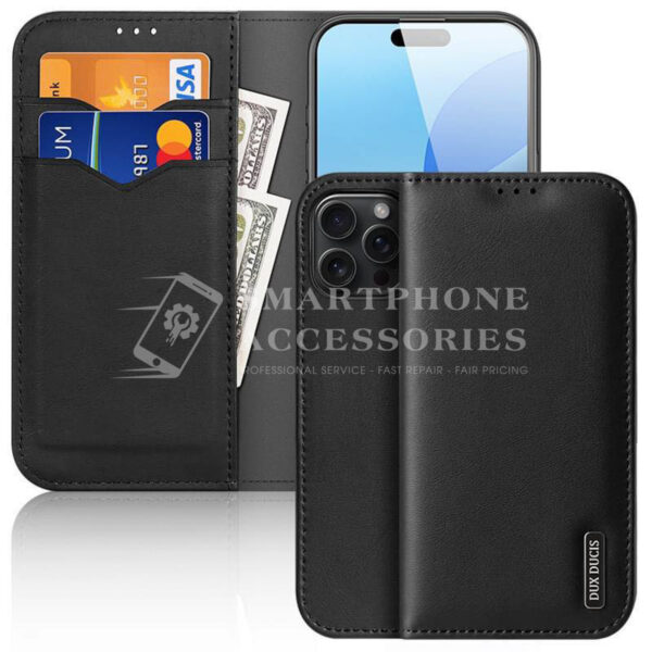 Double-sided iPhone leather wallet