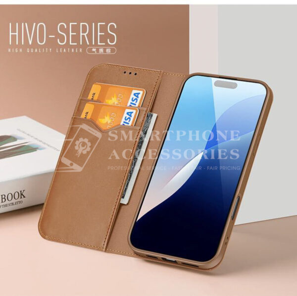 Double-sided iPhone leather wallet