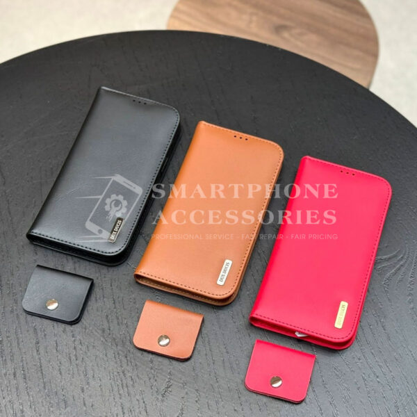 Double-sided iPhone leather wallet