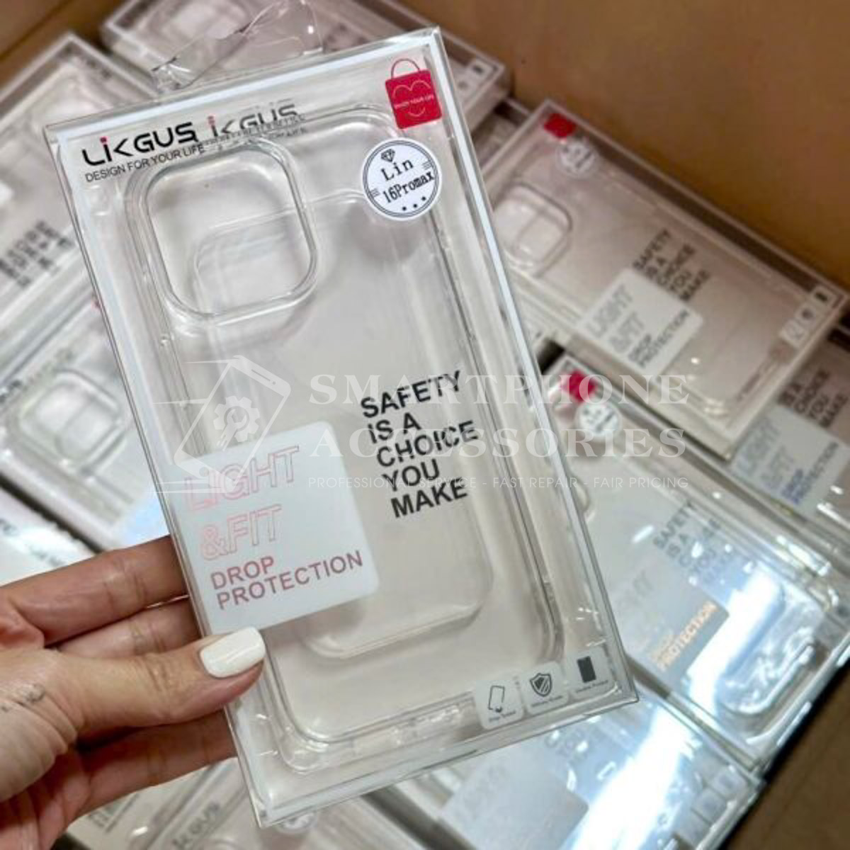 Likgus Clear Shockproof Case