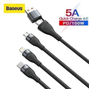 Latest Baseus Two-for-Three 5-in-1 Charging Cable