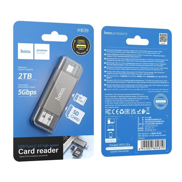 USB/Type-C memory card reader
