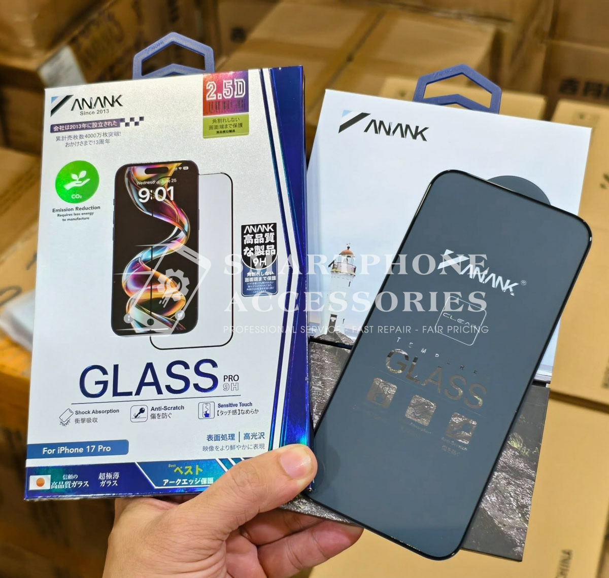 ANANK Tempered Glass for iPhone 17 Series
