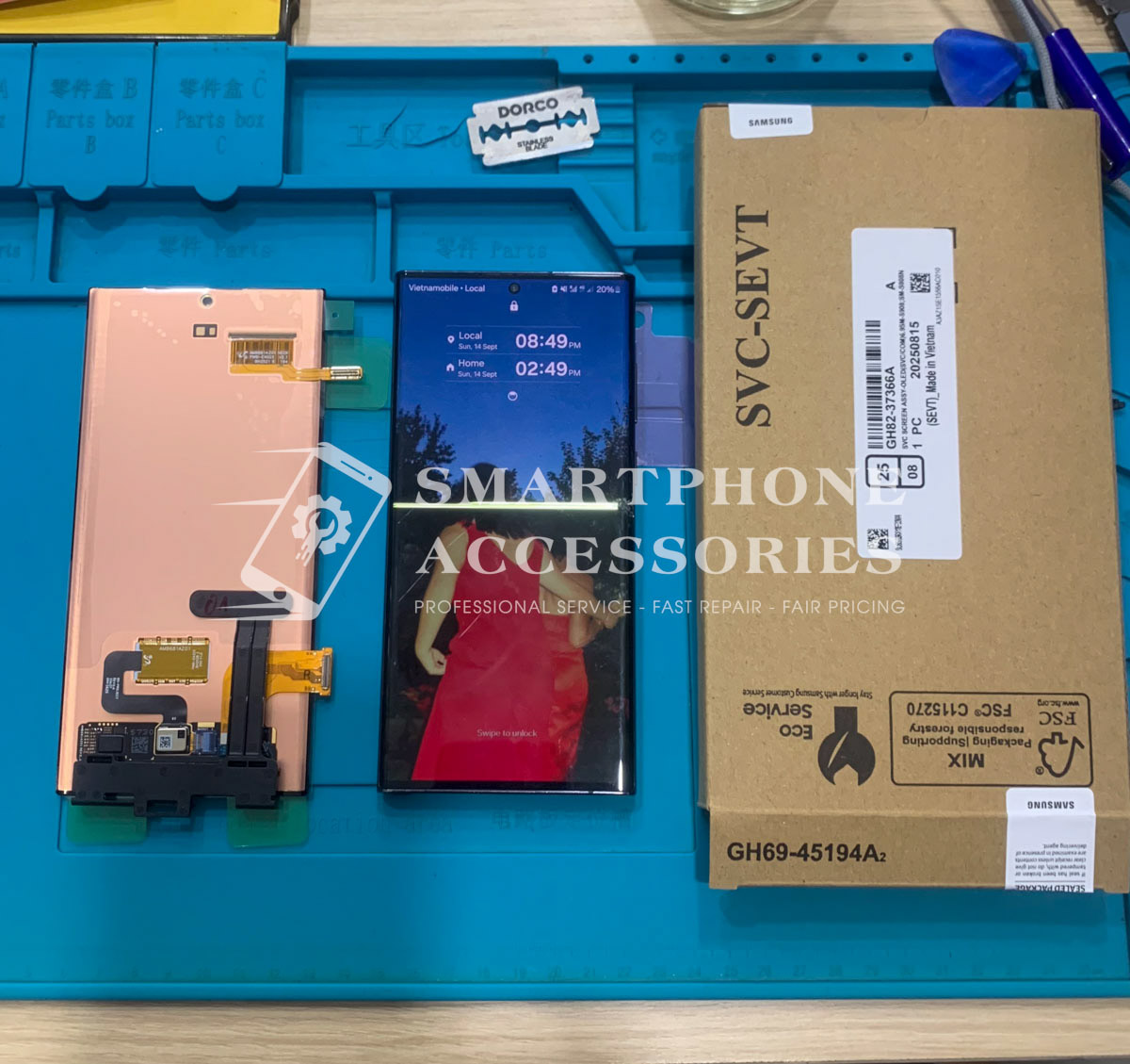 replace Samsung S22 Ultra screen