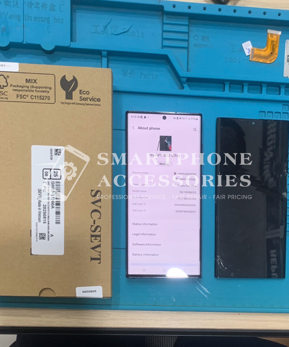 replace Samsung S22 Ultra screen