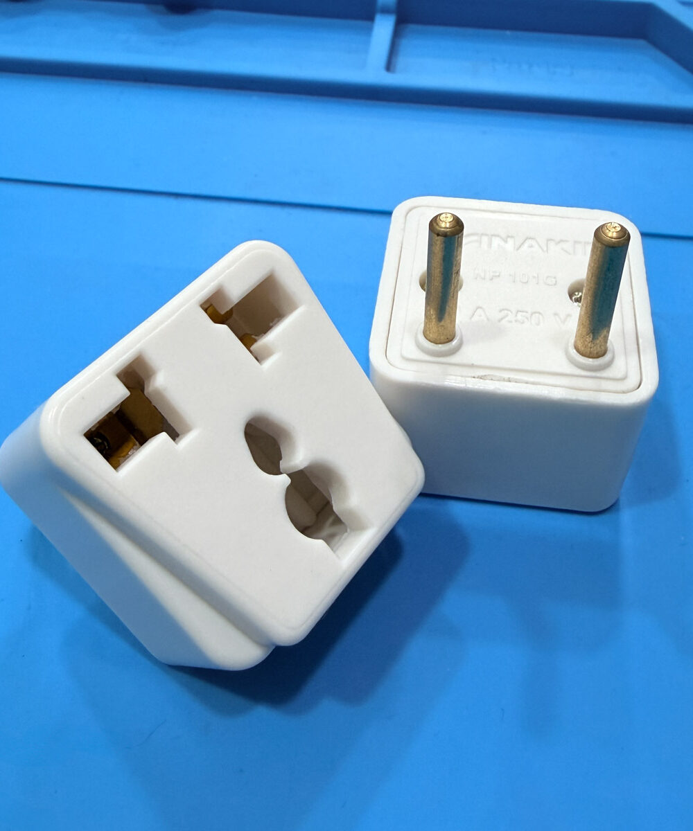 3 Pin to 2 Pin Plug Adapter for Travelers