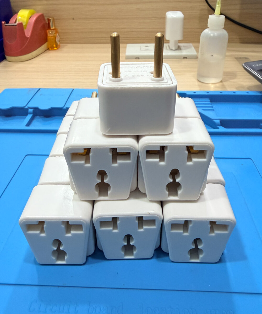 3 Pin to 2 Pin Plug Adapter for Travelers