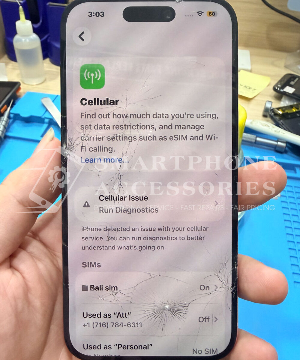 iPhone 15 signal and data repair