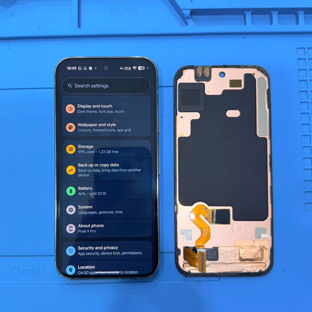 google-pixel-oled-display-installation-process