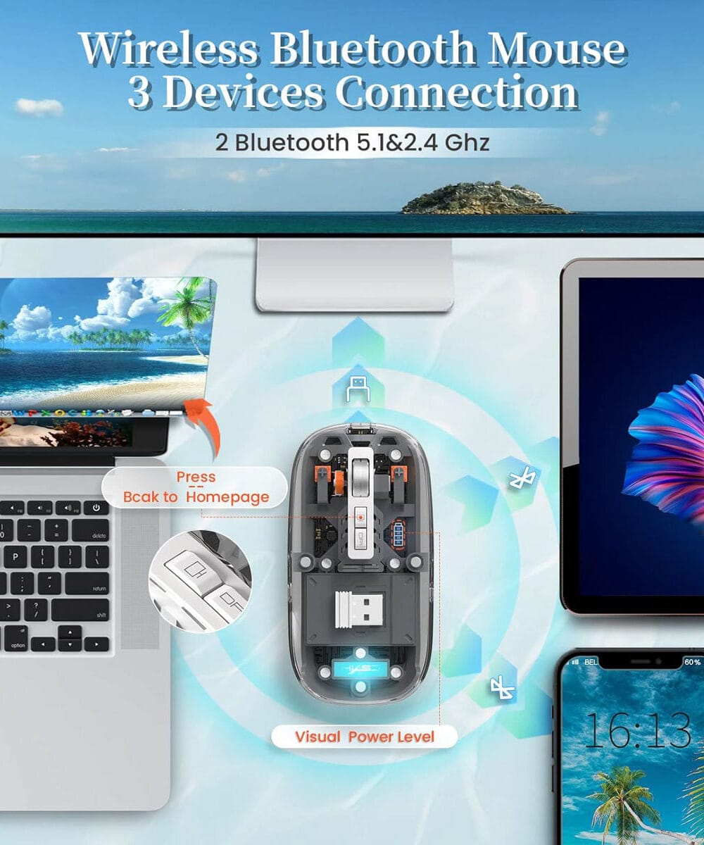 WiWU Crystal Magnetic Wireless Mouse