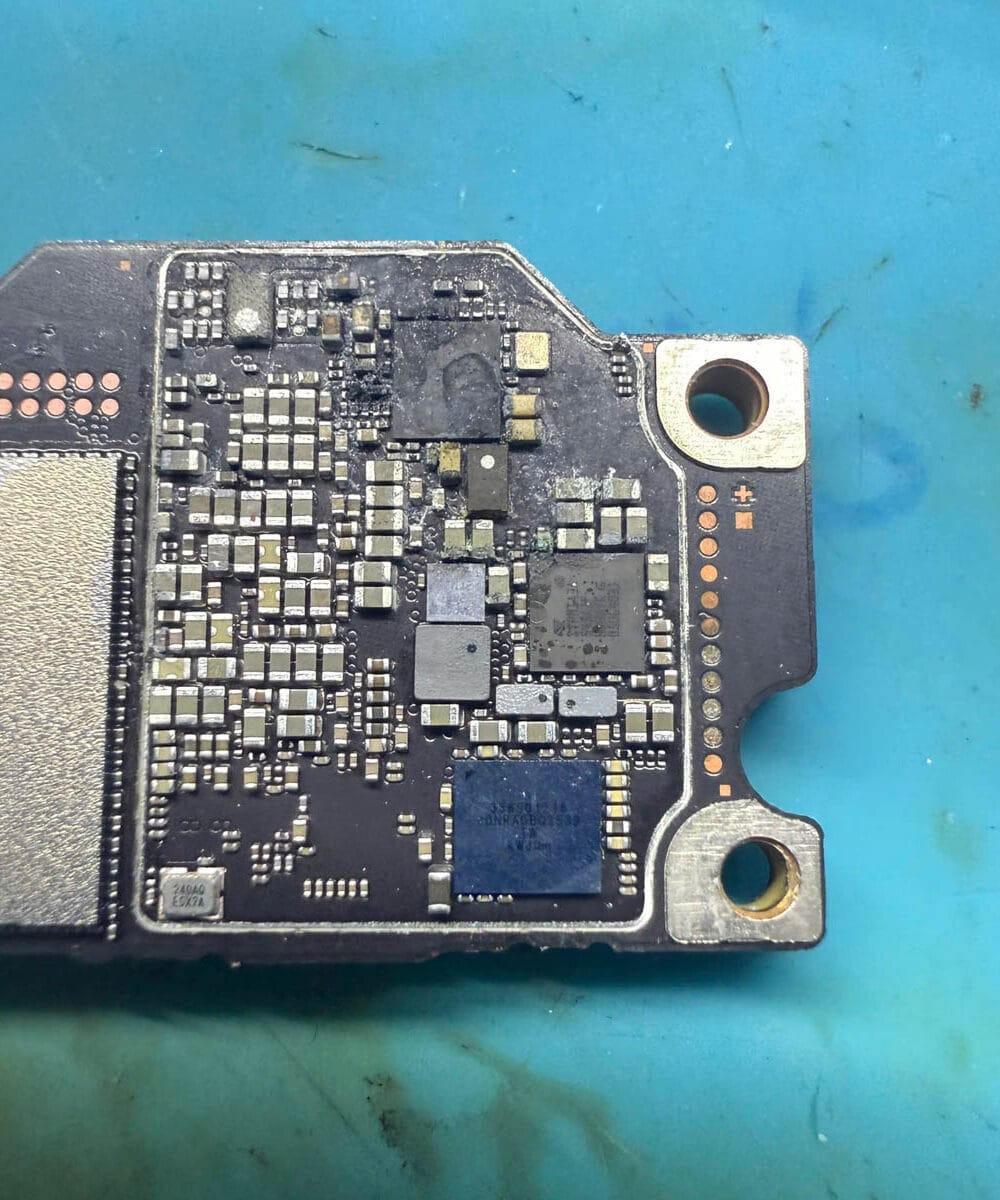 iPhone 17 display and internal frame inspected for signs of liquid exposure